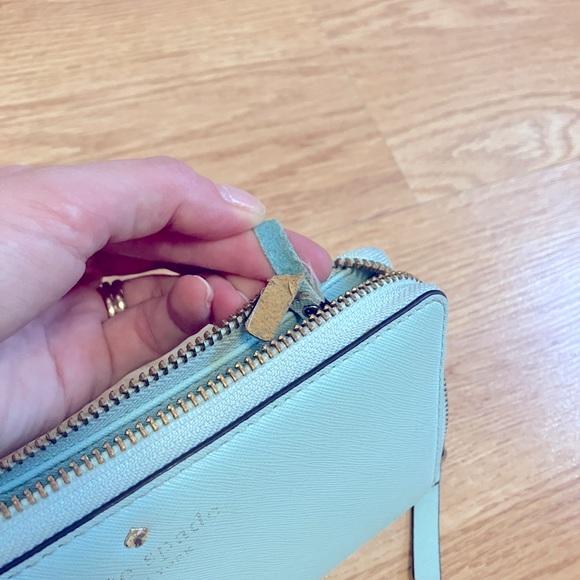 SOLD - Kate Spade Large Teal Wallet - Picture 4 of 12